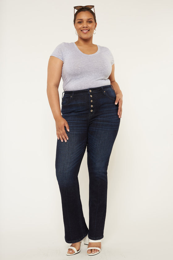 Teresa High Rise Bootcut Jeans (Plus Size) - Official Kancan USA