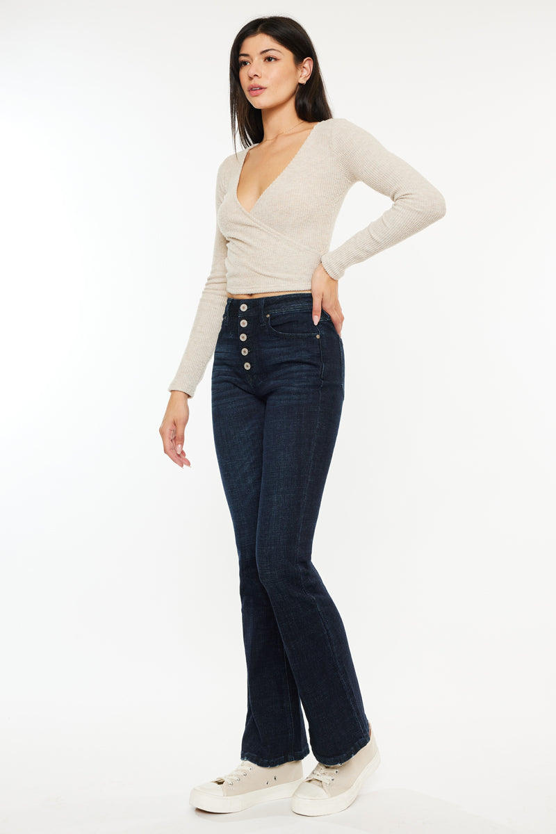 Blaire High Rise Bootcut Jeans (Petite) – Kancan USA