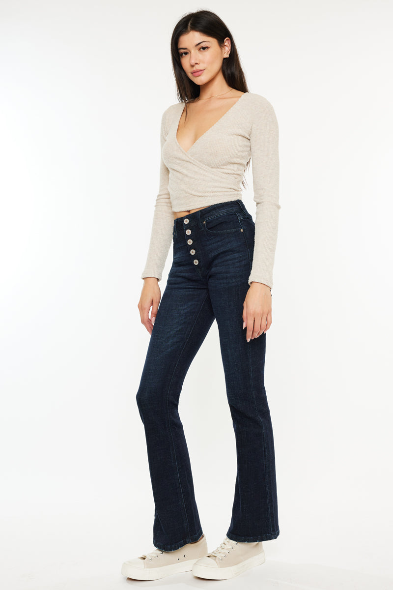 Blaire High Rise Bootcut Jeans (Petite) - Official Kancan USA