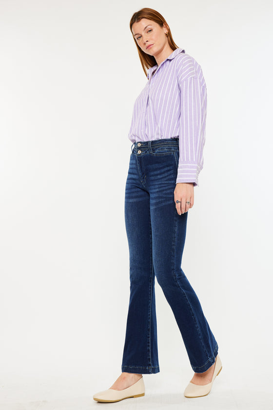 Caroline High Rise Flare Jeans - Official Kancan USA