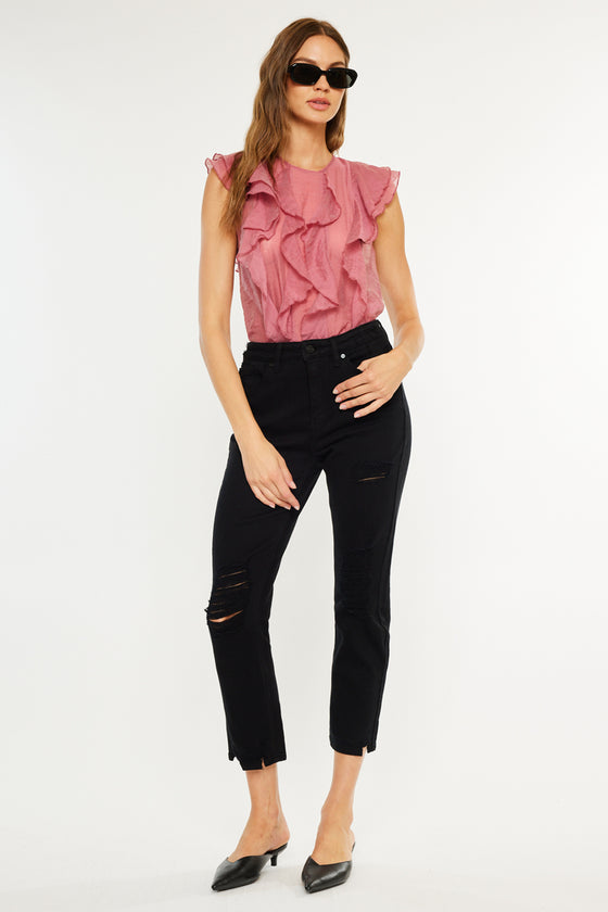 Haven Ultra High Rise Slim Straight Leg Jeans - Official Kancan USA