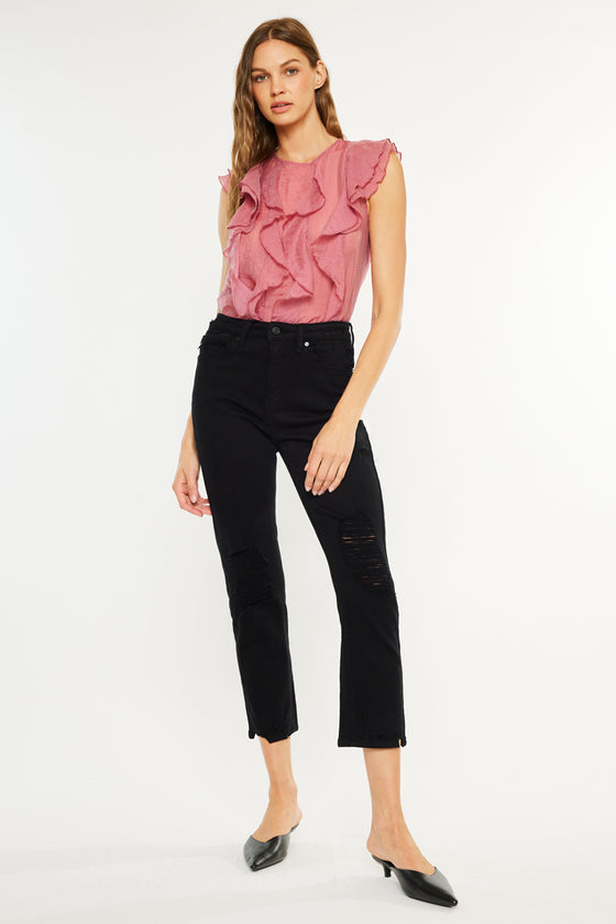 Haven Ultra High Rise Slim Straight Leg Jeans - Official Kancan USA