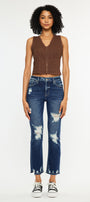 Havenn Ultra High Rise Slim Straight Leg Jeans - Official Kancan USA