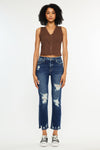 Haven Ultra High Rise Slim Straight Leg Jeans