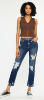 Havenn Ultra High Rise Slim Straight Leg Jeans - Official Kancan USA