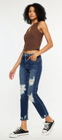 Havenn Ultra High Rise Slim Straight Leg Jeans - Official Kancan USA
