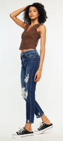 Havenn Ultra High Rise Slim Straight Leg Jeans - Official Kancan USA