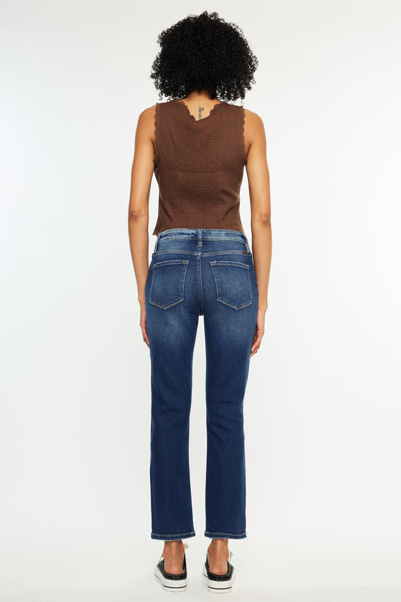 Havenn Ultra High Rise Slim Straight Leg Jeans - Official Kancan USA