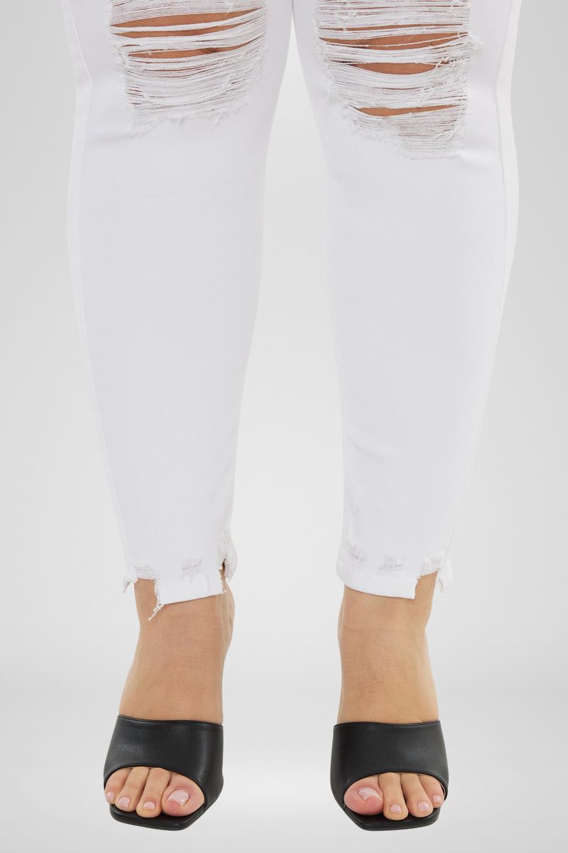 Kristy High Rise Slim Straight Jeans (Plus Size) - Official Kancan USA