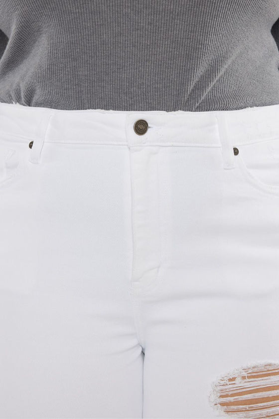 Kristy High Rise Slim Straight Jeans (Plus Size) - Official Kancan USA