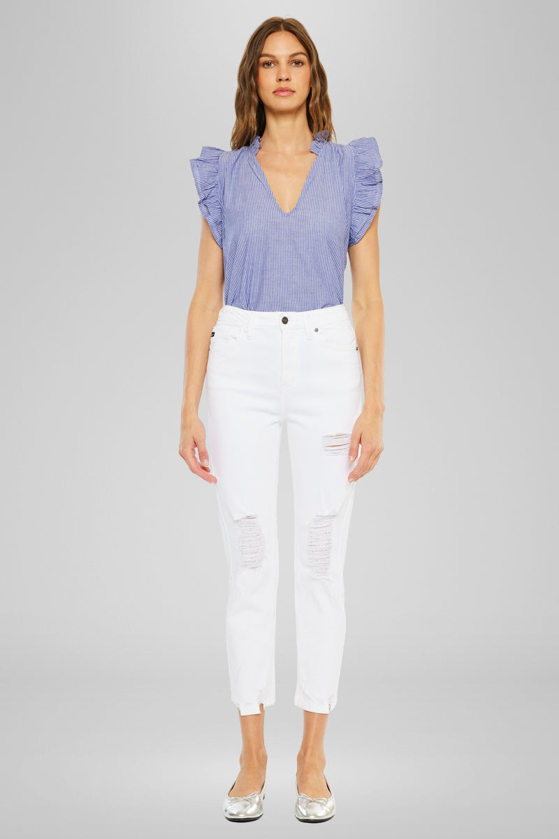 Haven Ultra High Rise Slim Straight Leg Jeans - Official Kancan USA