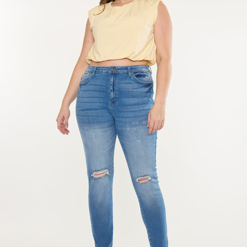 Hilarie High Rise Super Skinny Jeans (Plus Size)