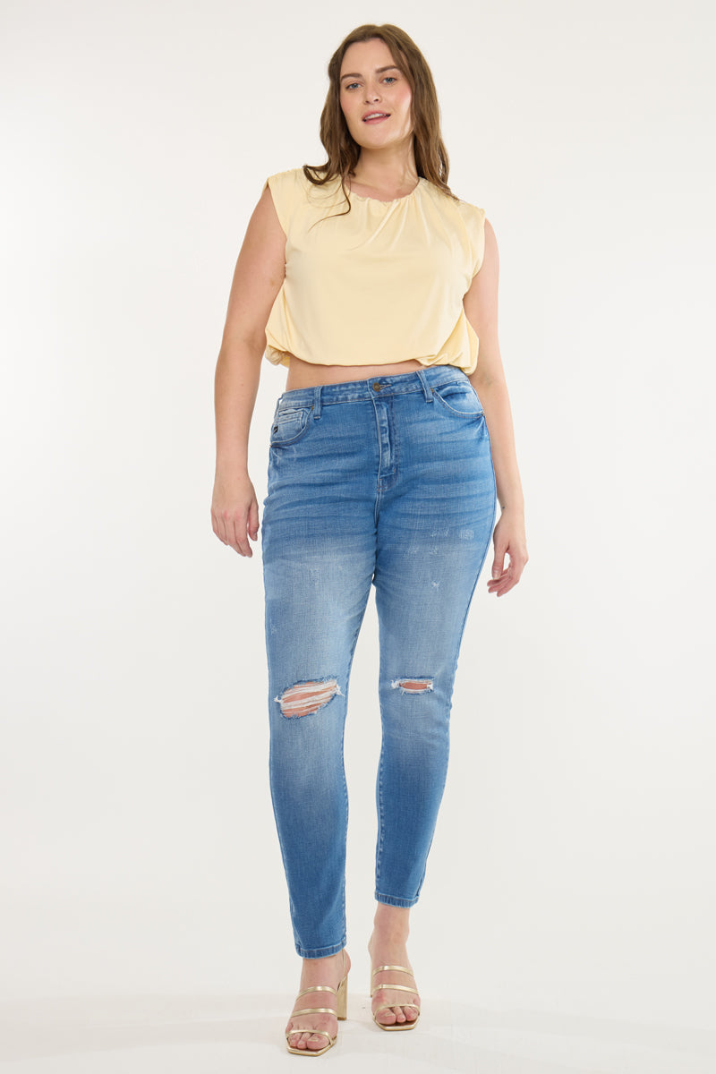 Hilarie High Rise Super Skinny Jeans (Plus Size)