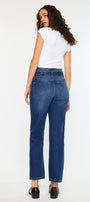 Kaas Ultra High Rise Belted Paperbag Straight Leg Jeans - Official Kancan USA