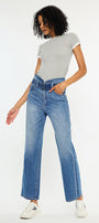 Kaas Ultra High Rise Belted Paperbag Straight Leg Jeans - Official Kancan USA