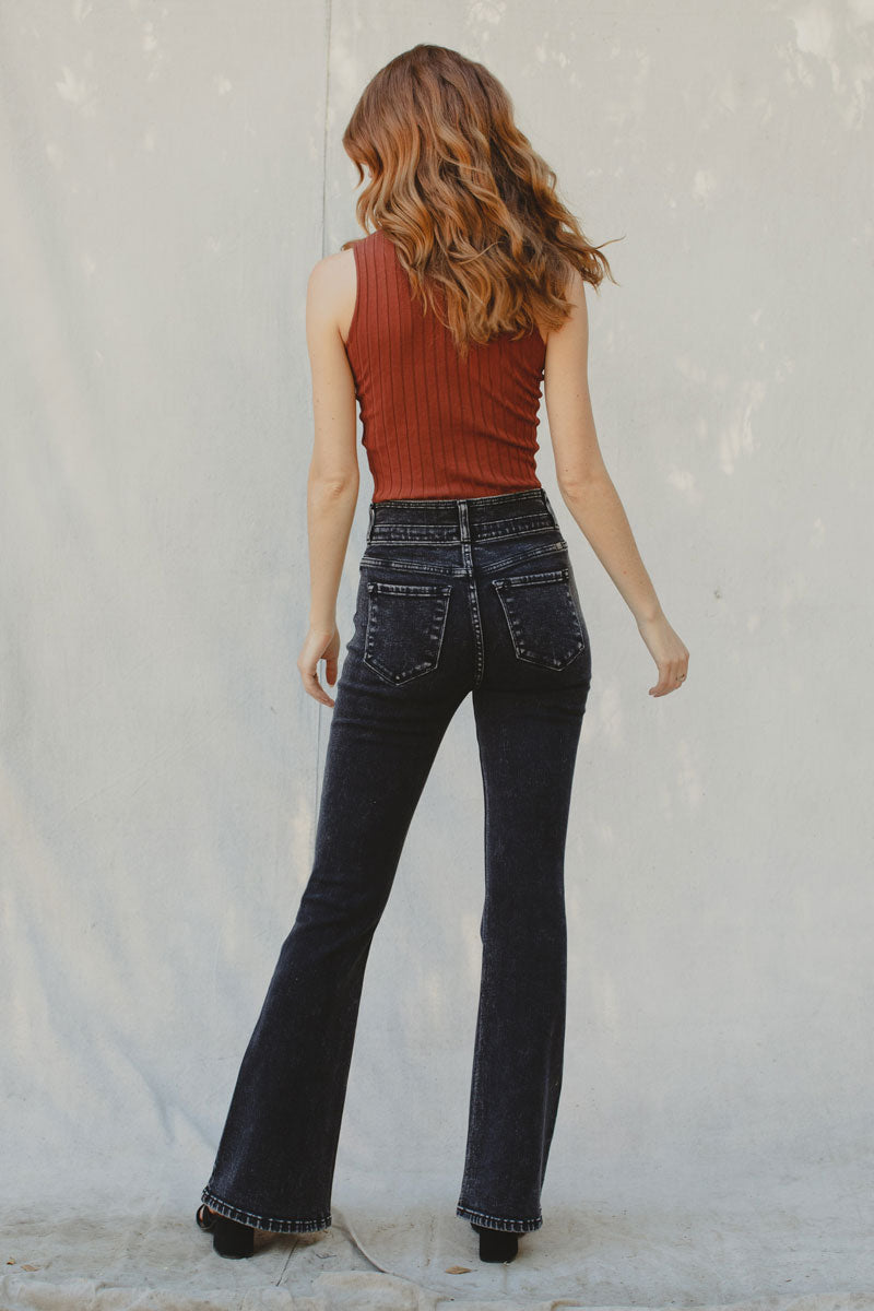 Amirah Ultra High Rise Flare Jeans - Official Kancan USA