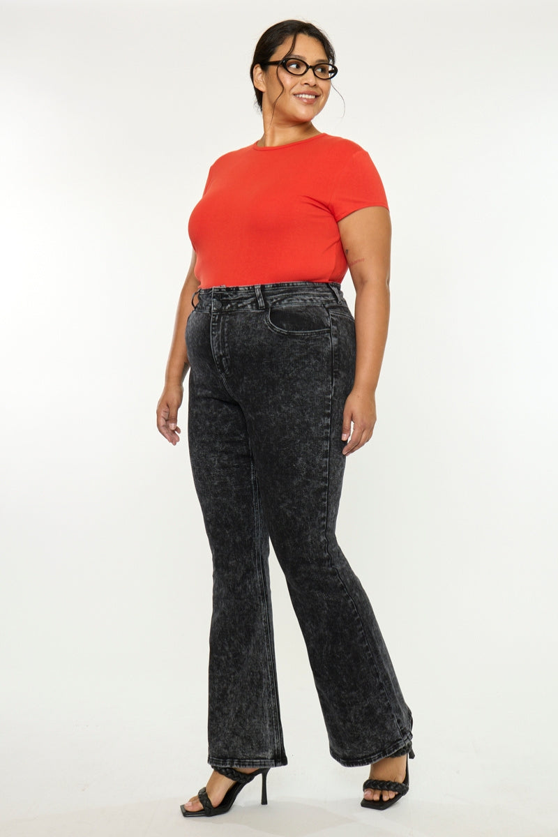 Amirah Ultra High Rise Flare (Plus Size) – Kancan USA