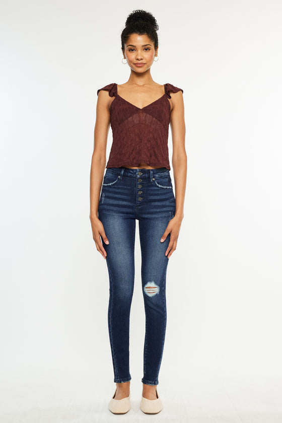 Donovan High Rise Super Skinny Jeans - Official Kancan USA