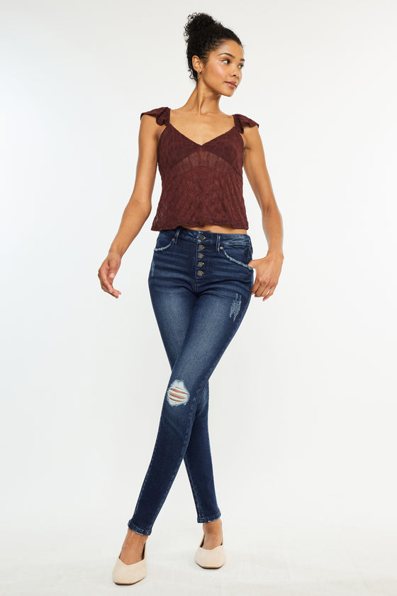 Donovan High Rise Super Skinny Jeans - Official Kancan USA
