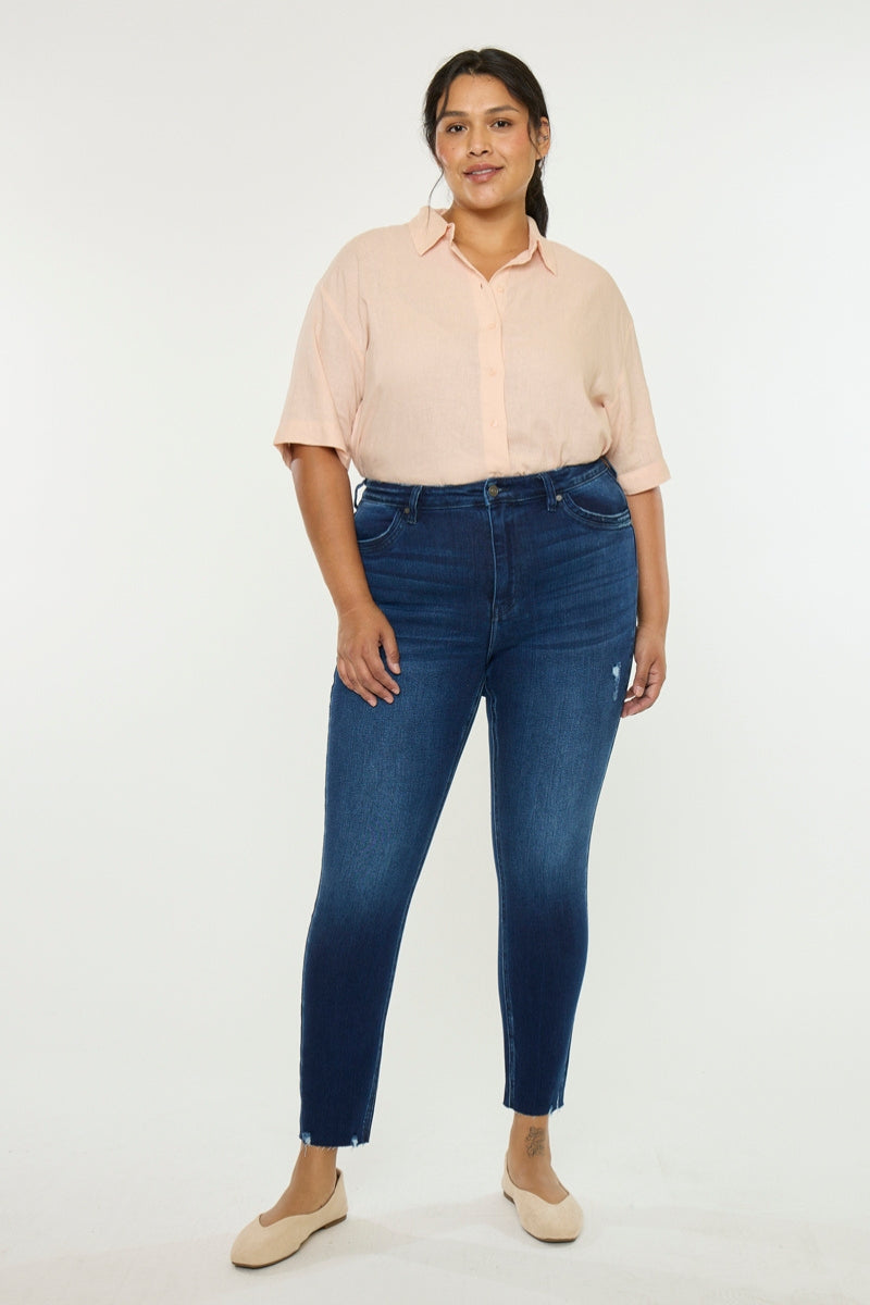 Karol High Rise Ankle Skinny (Plus Size) - Official Kancan USA