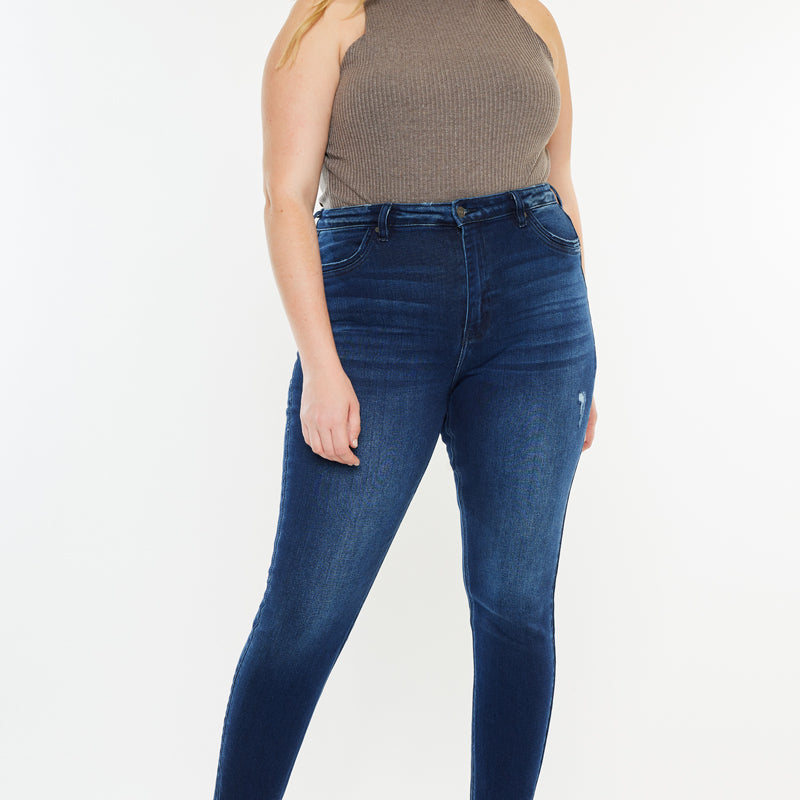 Karol High Rise Ankle Skinny Jeans ( Plus Size) - Official Kancan USA