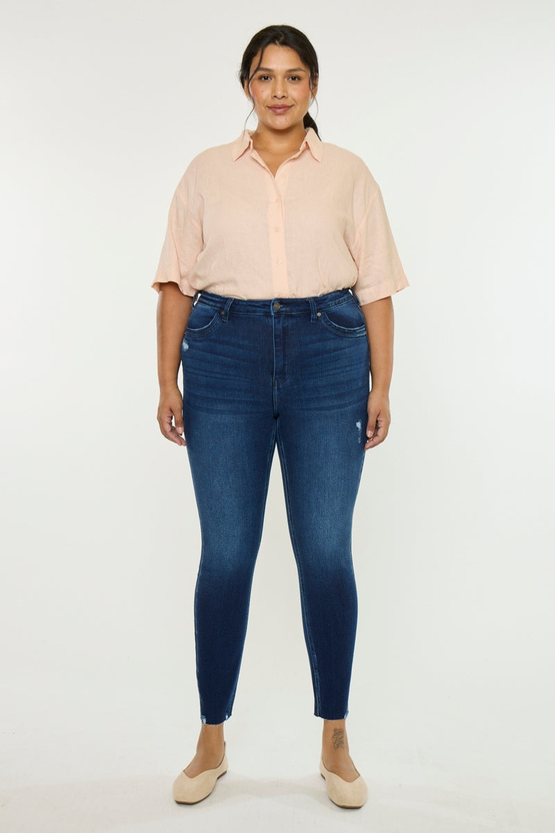 Karol High Rise Ankle Skinny (Plus Size) - Official Kancan USA
