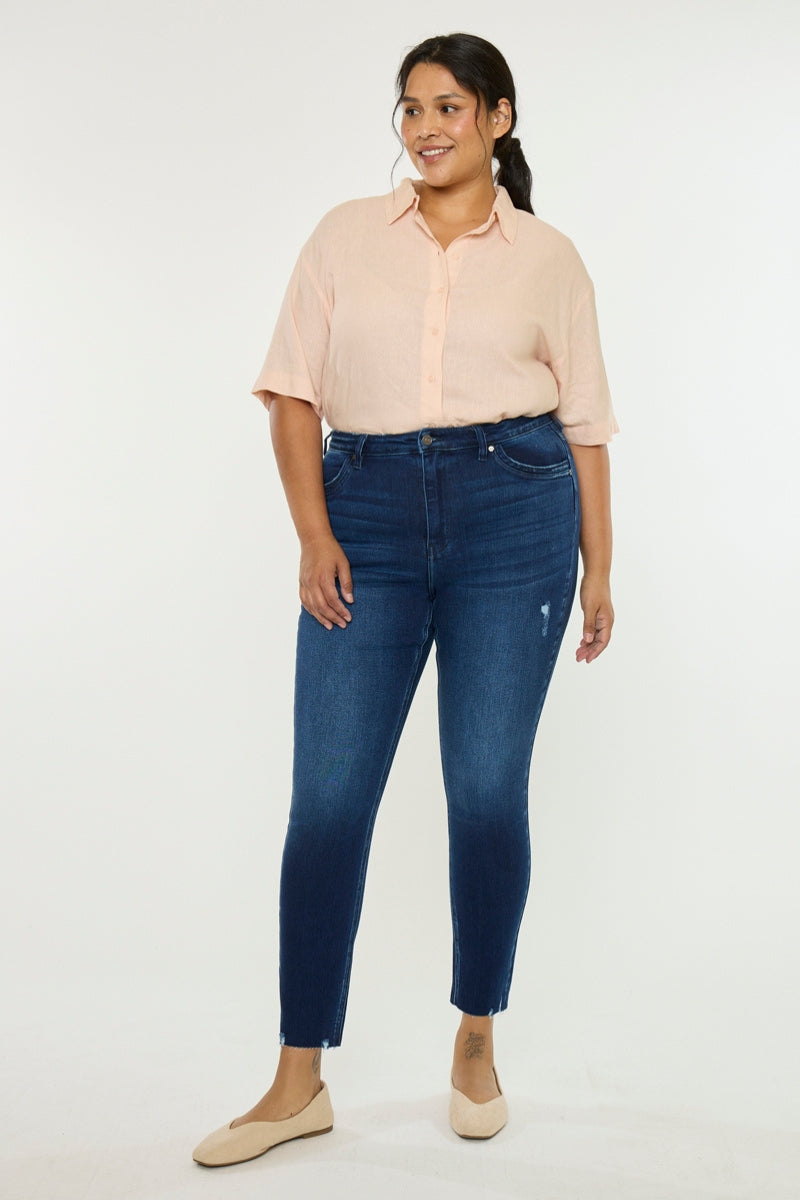 Karol High Rise Ankle Skinny (Plus Size) - Official Kancan USA