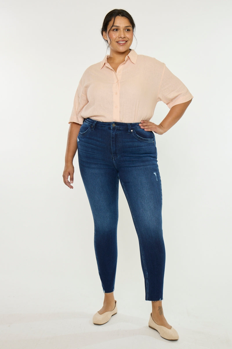 Karol High Rise Ankle Skinny (Plus Size) - Official Kancan USA