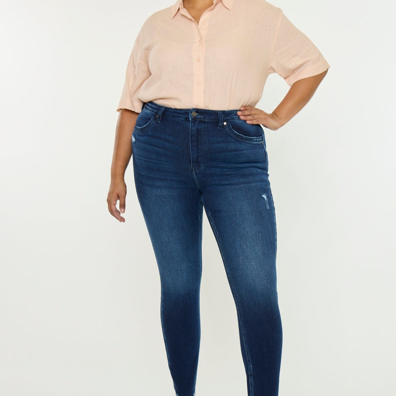 Karol High Rise Ankle Skinny (Plus Size) - Official Kancan USA