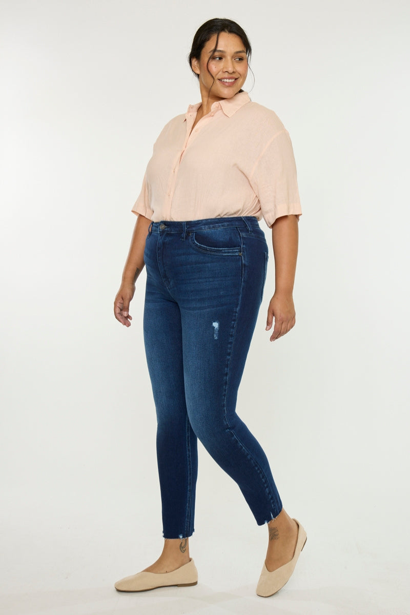Karol High Rise Ankle Skinny (Plus Size) - Official Kancan USA