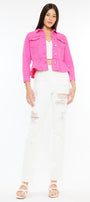 Marilou Peplum Denim Jacket - Official Kancan USA