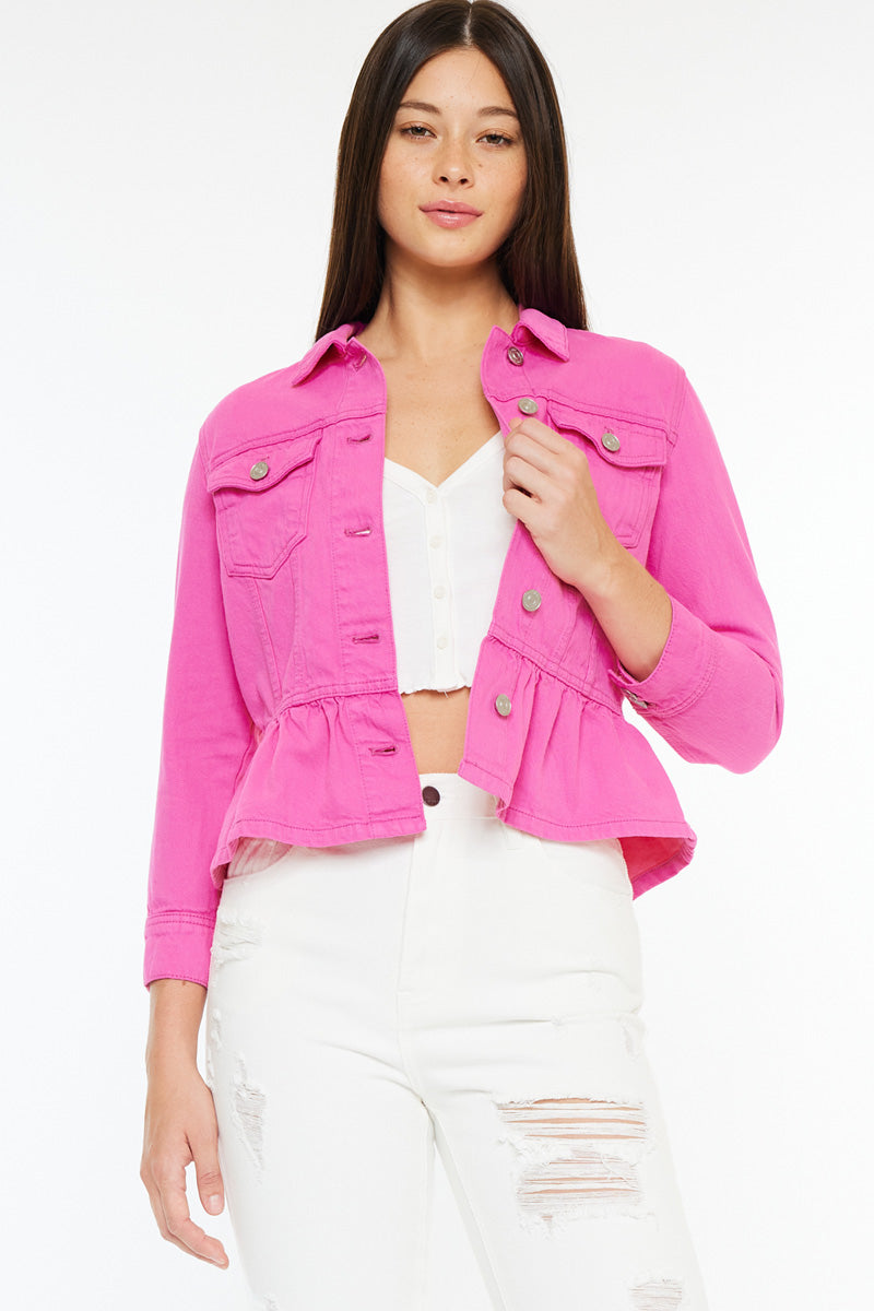 ジャケット・アウター Alumu. melton peplum button tops Alumu. melton peplum button tops