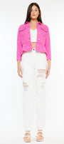 Marilou Peplum Denim Jacket - Official Kancan USA