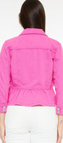 Marilou Peplum Denim Jacket - Official Kancan USA