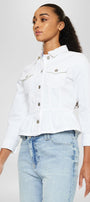 Marilou Peplum Denim Jacket - Official Kancan USA