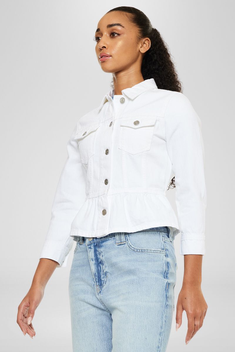 Marilou Peplum Denim Jacket - Official Kancan USA
