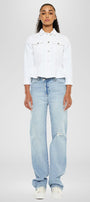 Marilou Peplum Denim Jacket - Official Kancan USA