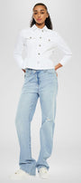 Marilou Peplum Denim Jacket - Official Kancan USA