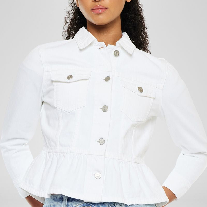 Marilou Peplum Denim Jacket - Official Kancan USA