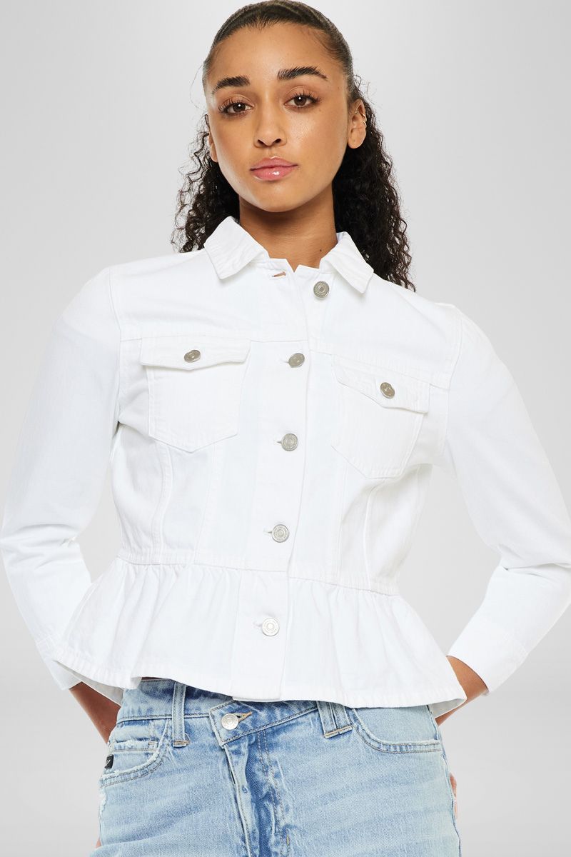 Marilou Peplum Denim Jacket - Official Kancan USA