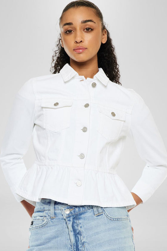 Marilou Peplum Denim Jacket - Official Kancan USA