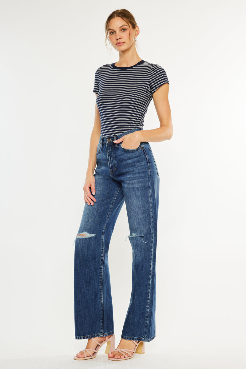 Montana Ultra High Rise 90's Flare - Wide Leg - Non-Stretch