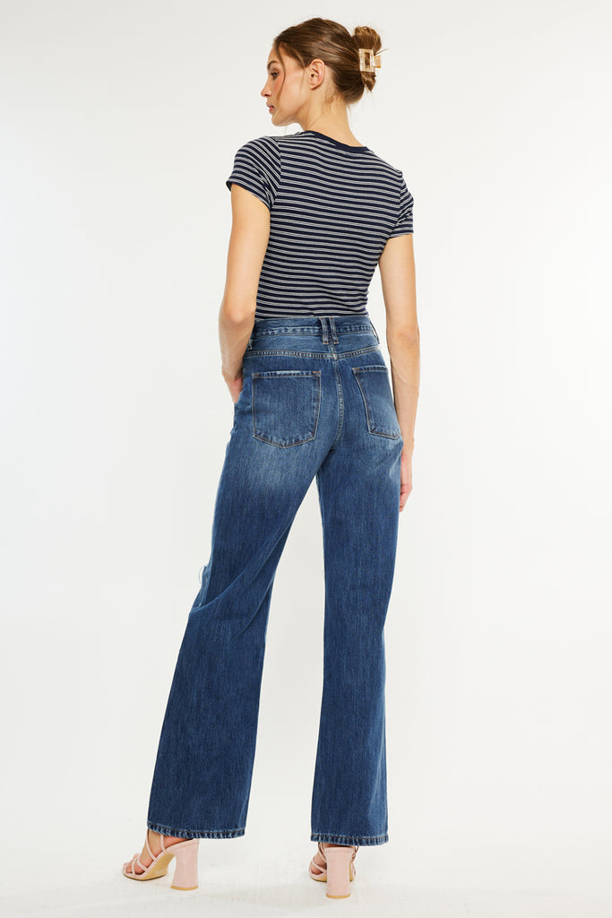 Montana Ultra High Rise 90's Flare - Wide Leg - Non-Stretch