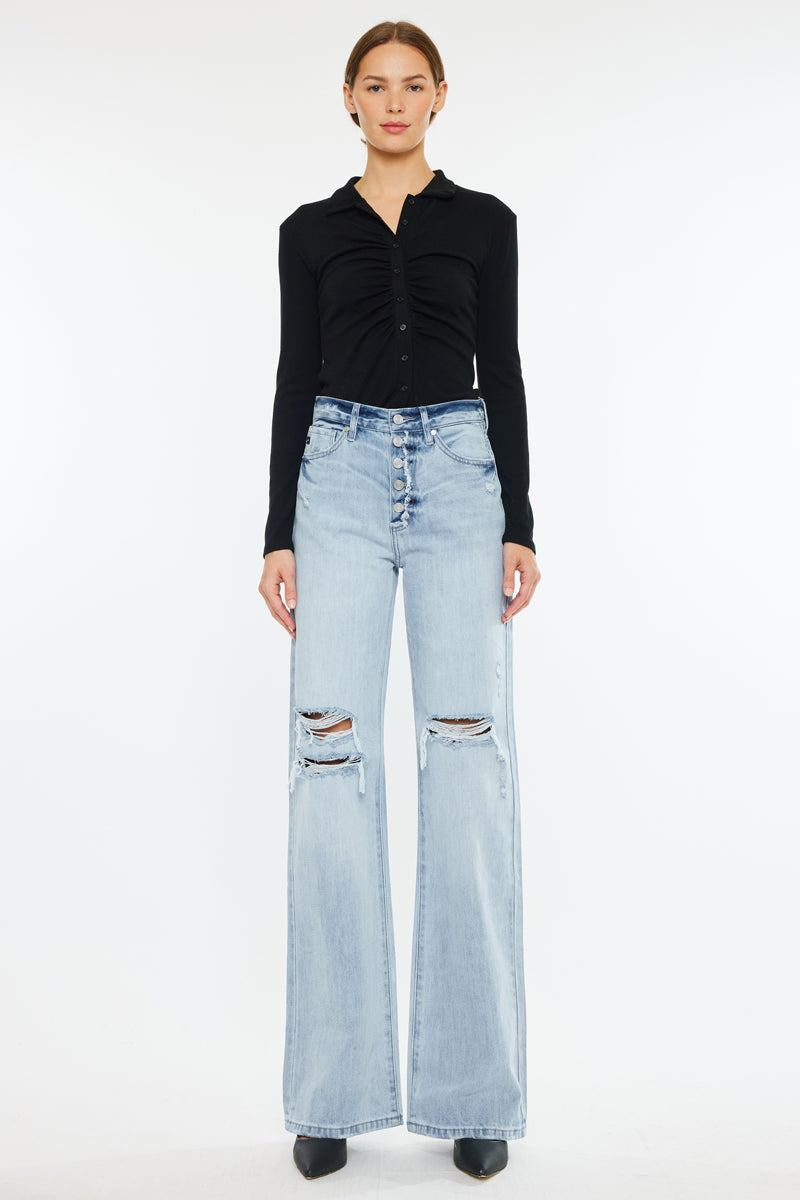 Ariena Ultra High Rise 90's Flare Jeans - Official Kancan USA