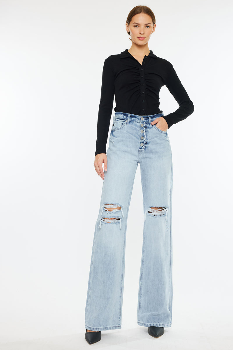 Ariena Ultra High Rise 90's Flare Jeans - Official Kancan USA
