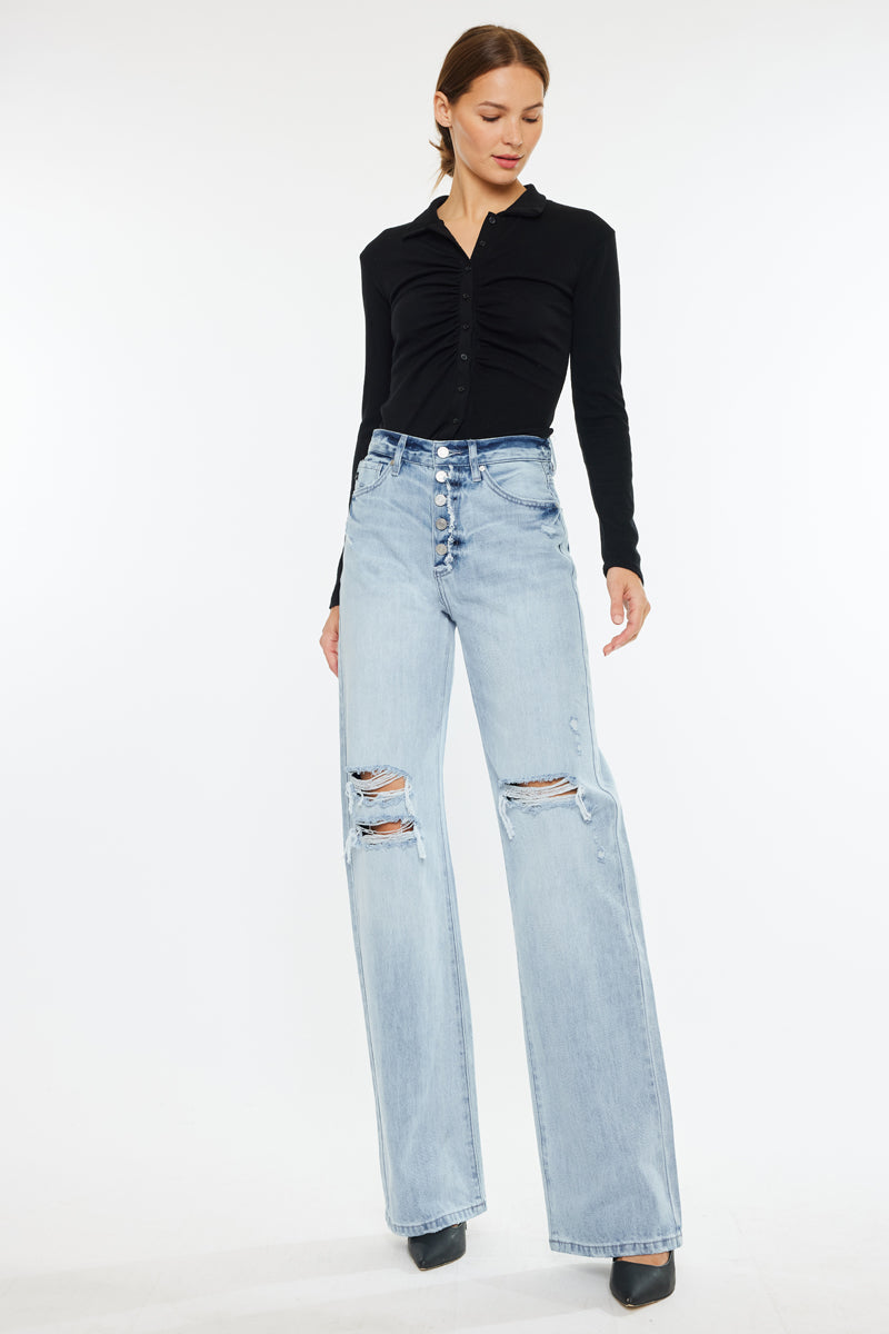 Ariena Ultra High Rise 90's Flare Jeans - Official Kancan USA