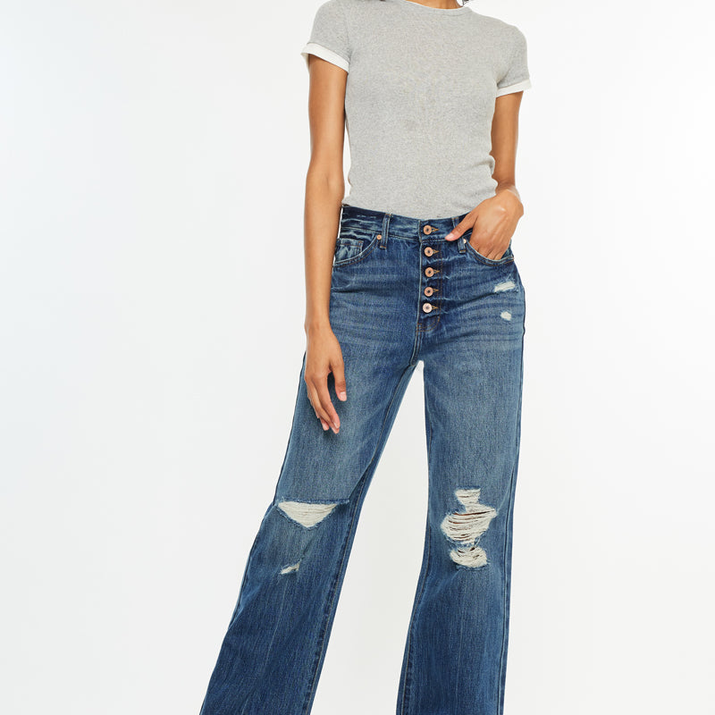 Ariena Ultra High Rise 90's Flare Jeans - Official Kancan USA