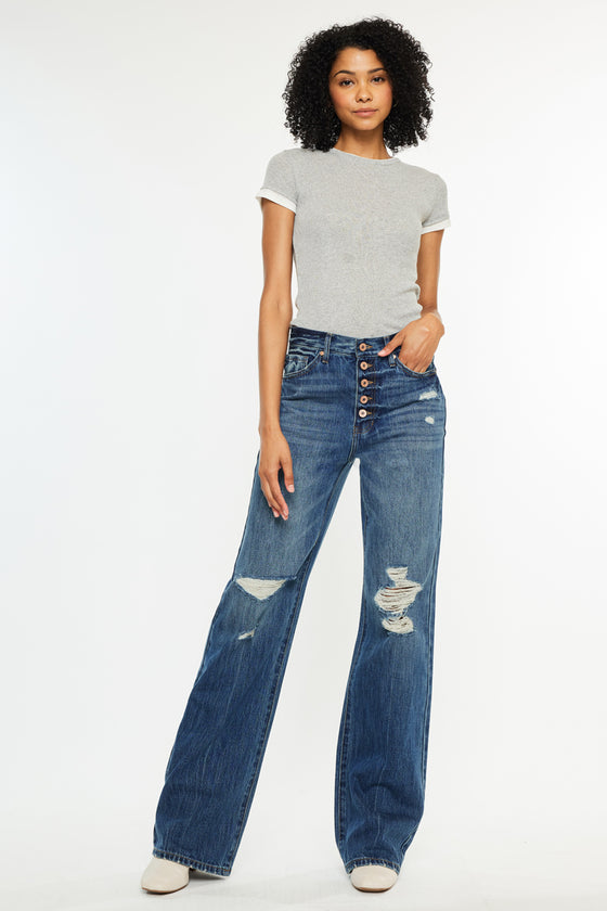 Ariena Ultra High Rise 90's Flare Jeans - Official Kancan USA