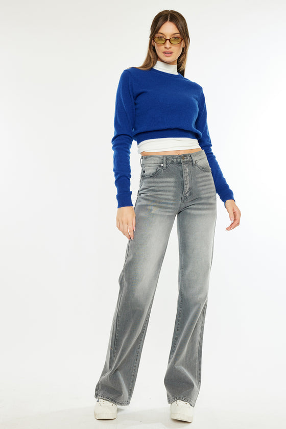 Alessia Ultra High Rise 90's Flare Jeans - Official Kancan USA