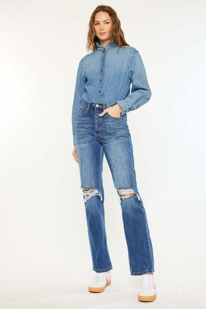 Dixon Ultra High Rise 90's Boyfriend Jeans - Official Kancan USA